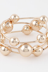 Triple Beaded Bracelet - GOLD