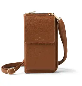 Kedzie Eclipse Smartphone Crossbody - Chestnut