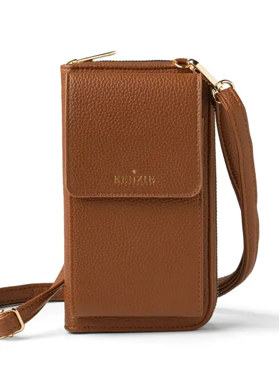 Kedzie Eclipse Smartphone Crossbody - Chestnut