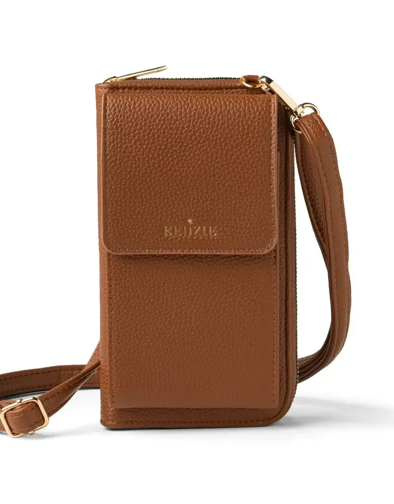 Kedzie Eclipse Smartphone Crossbody - Chestnut