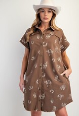 Western Print Dress