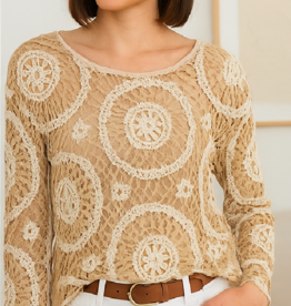 Crochet Jewel Neck Top