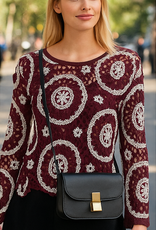 Crochet Jewel Neck Top