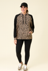 Animal Print Silky Hoodie