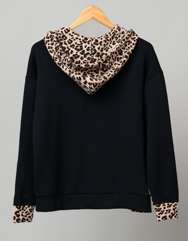 Animal Print Silky Hoodie