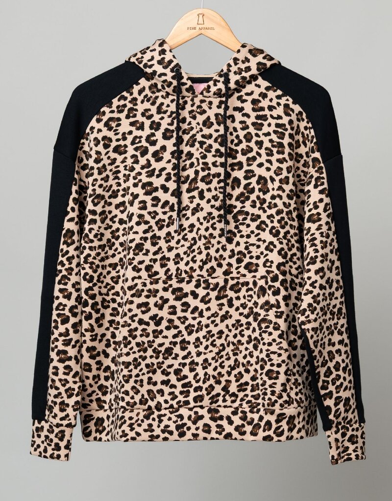 Animal Print Silky Hoodie