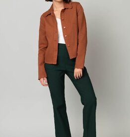 Scallop Trim Denim Jacket