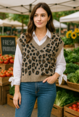 Leopard V-Neck Vest