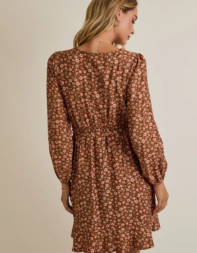 Ditsy Tie Waist Dress