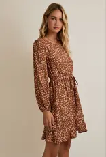 Ditsy Tie Waist Dress