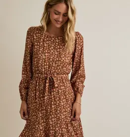 Ditsy Tie Waist Dress
