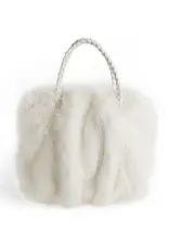 Priscilla Faux Fur Tote - Winter White