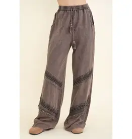 Mineral Washed Boho Tassel Pants