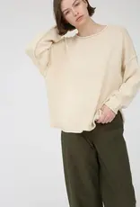 Raw Edge Drop Shoulder Sweater