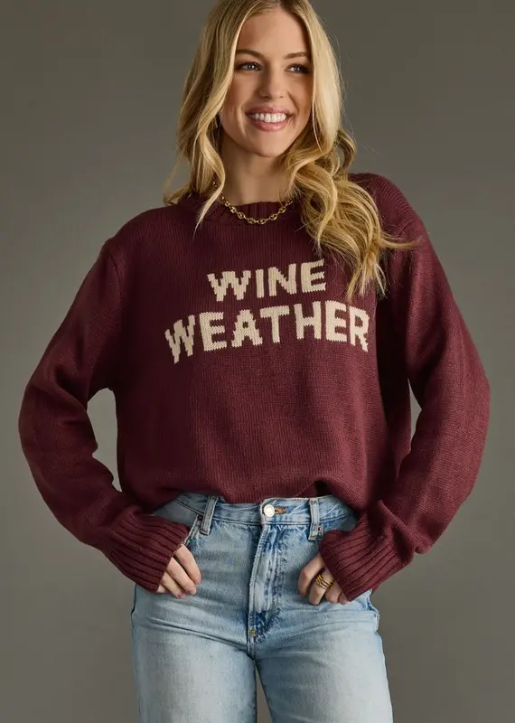 Wine Weather Sweater