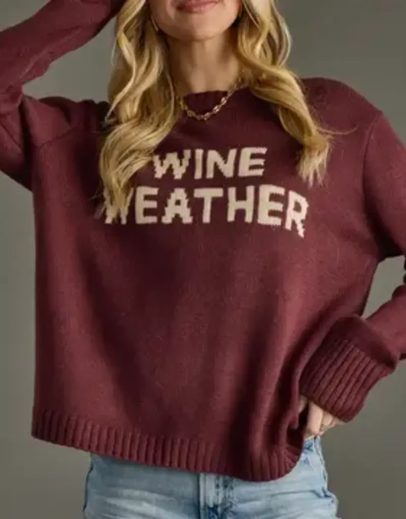 Wine Weather Sweater