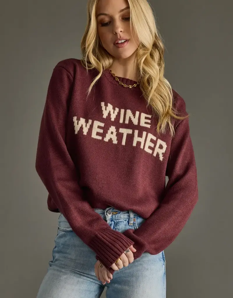 Wine Weather Sweater