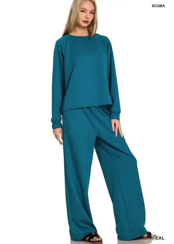 Scuba Crewneck Pullover & Pants 2 Piece Set