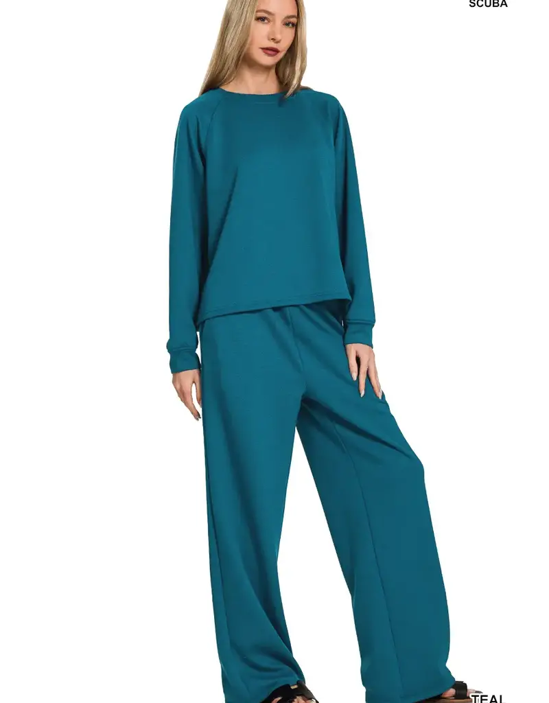 Scuba Crewneck Pullover & Pants 2 Piece Set
