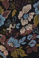 Fall Floral Notch Neck Floral Top