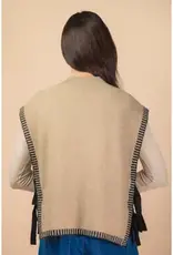 Knit Vest With Tie Side Detail