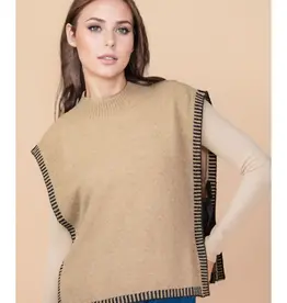 Knit Vest With Tie Side Detail