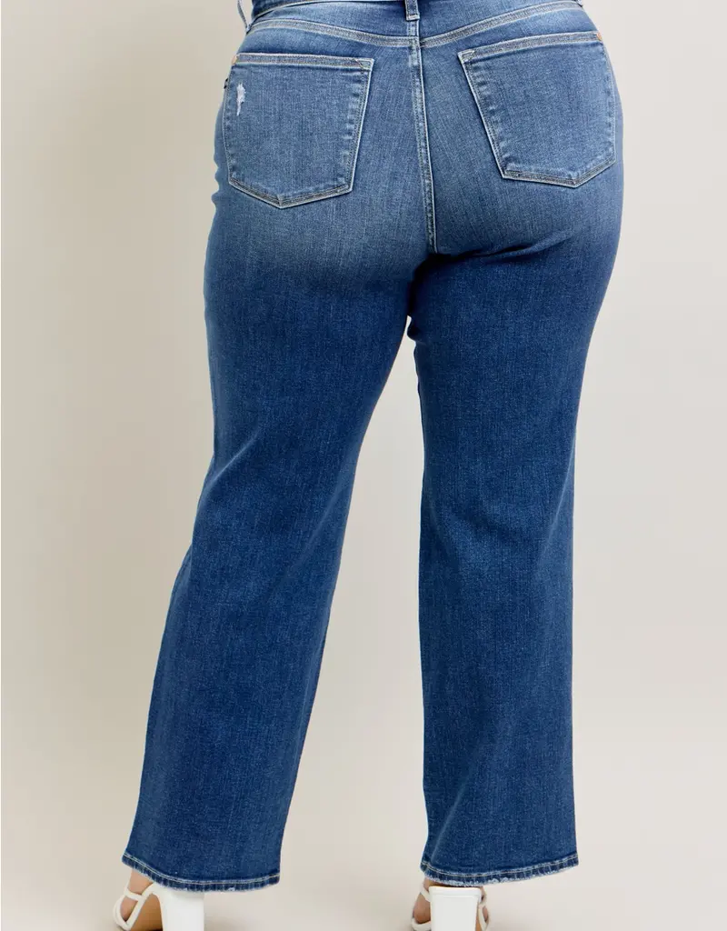 Judy Blue High Waisted 90's Straight Leg- Curvy