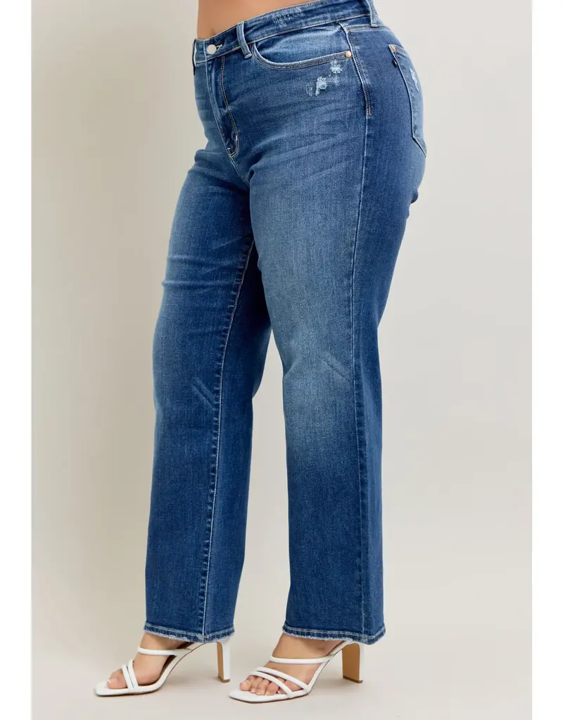 Judy Blue High Waisted 90's Straight Leg- Curvy