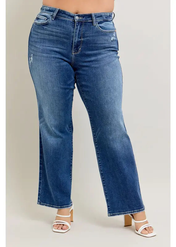 Judy Blue High Waisted 90's Straight Leg- Curvy