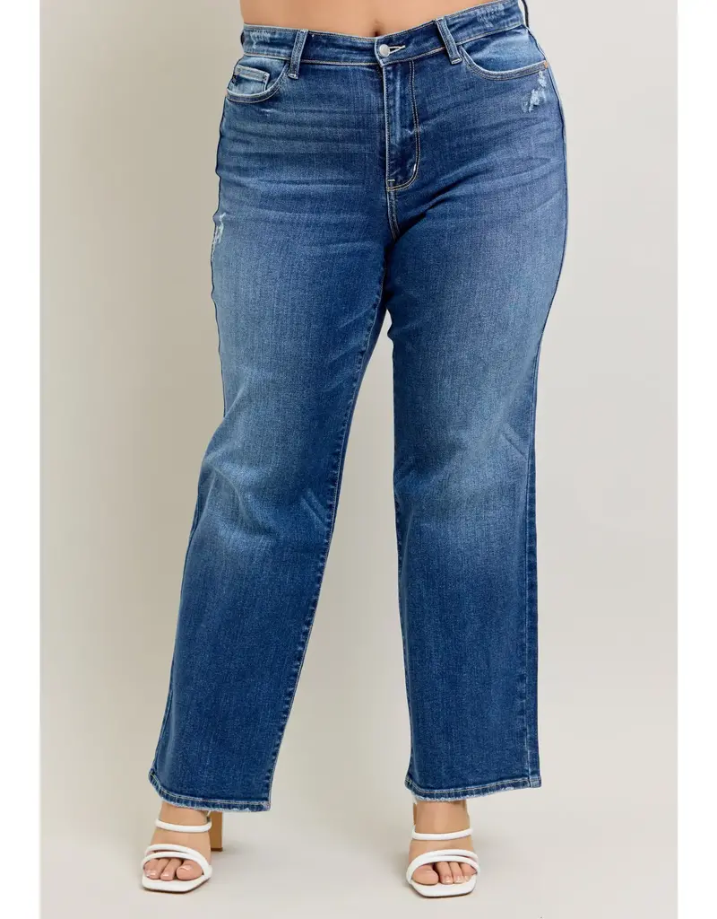 Judy Blue High Waisted 90's Straight Leg- Curvy