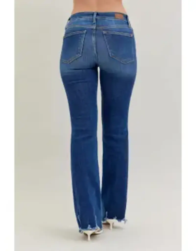 Judy Blue Distressed Hem Bootcut Jean