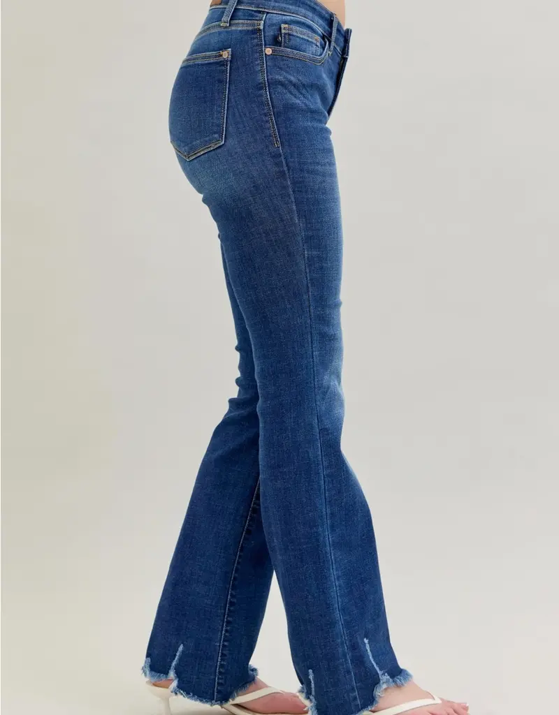 Judy Blue Distressed Hem Bootcut Jean