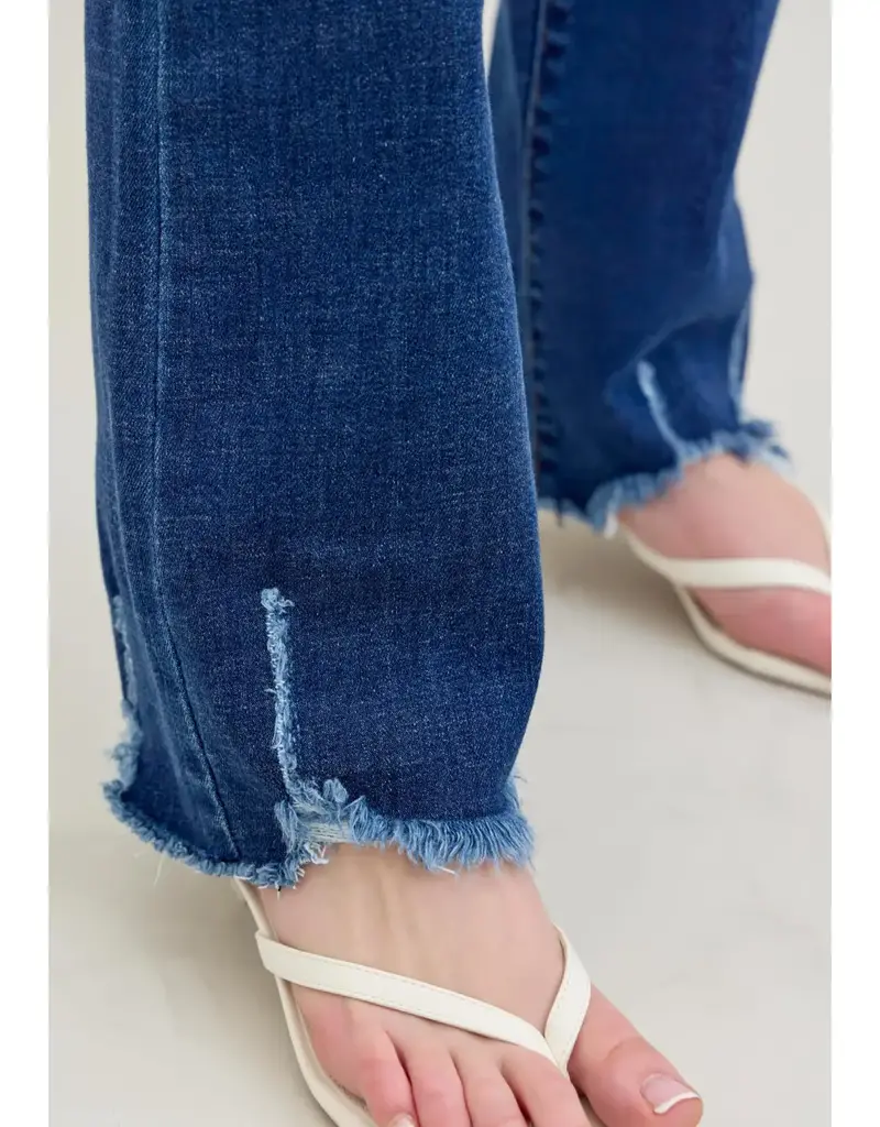 Judy Blue Distressed Hem Bootcut Jean