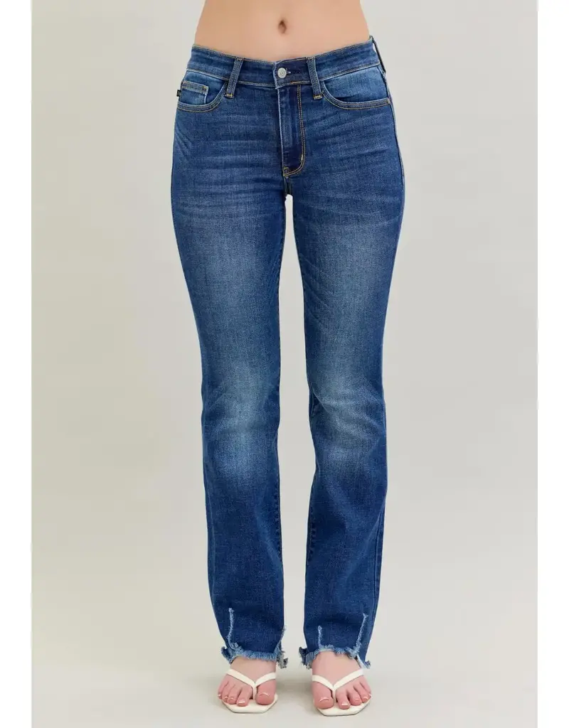 Judy Blue Distressed Hem Bootcut Jean