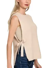 Side Tie Sweater Vest