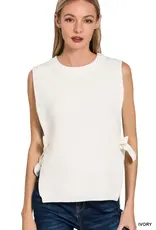 Side Tie Sweater Vest
