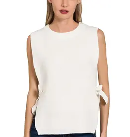 Side Tie Sweater Vest