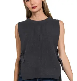 Side Tie Sweater Vest