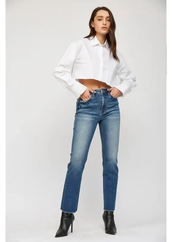 Super High Rise Straight Leg Jean