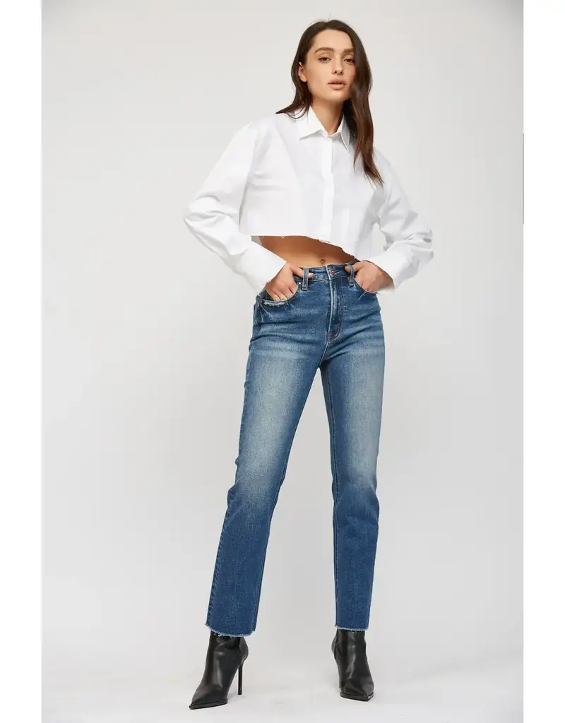 Super High Rise Straight Leg Jean