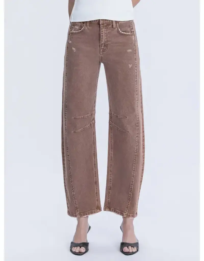 Flying Mokey High Rise Twist Barrel Jeans