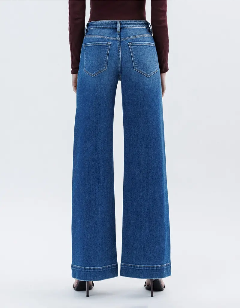 High Rise Trouser Hem Extreme Wide Leg