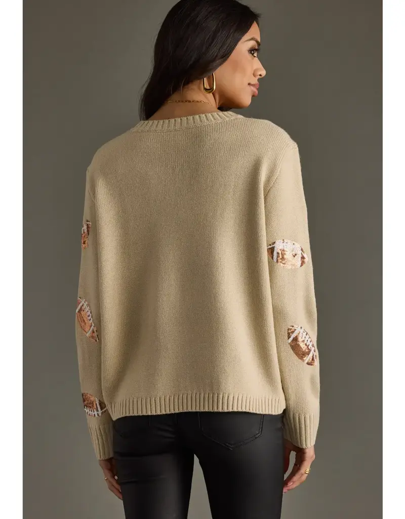 Sequin Footballs Sweater