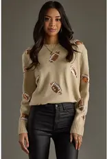 Sequin Footballs Sweater