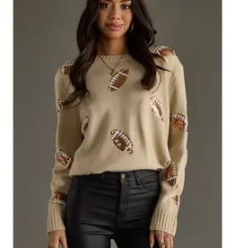 Sequin Footballs Sweater