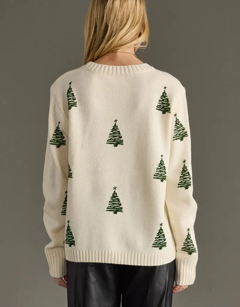 Ivory Tree Sweater