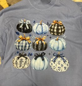 Multi Pumpkin Comfort Color Graphic Tee