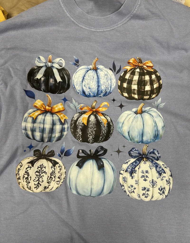 Multi Pumpkin Comfort Color Graphic Tee