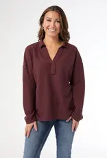 Michela Long Sleeve V-Neck Top
