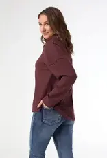 Michela Long Sleeve V-Neck Top